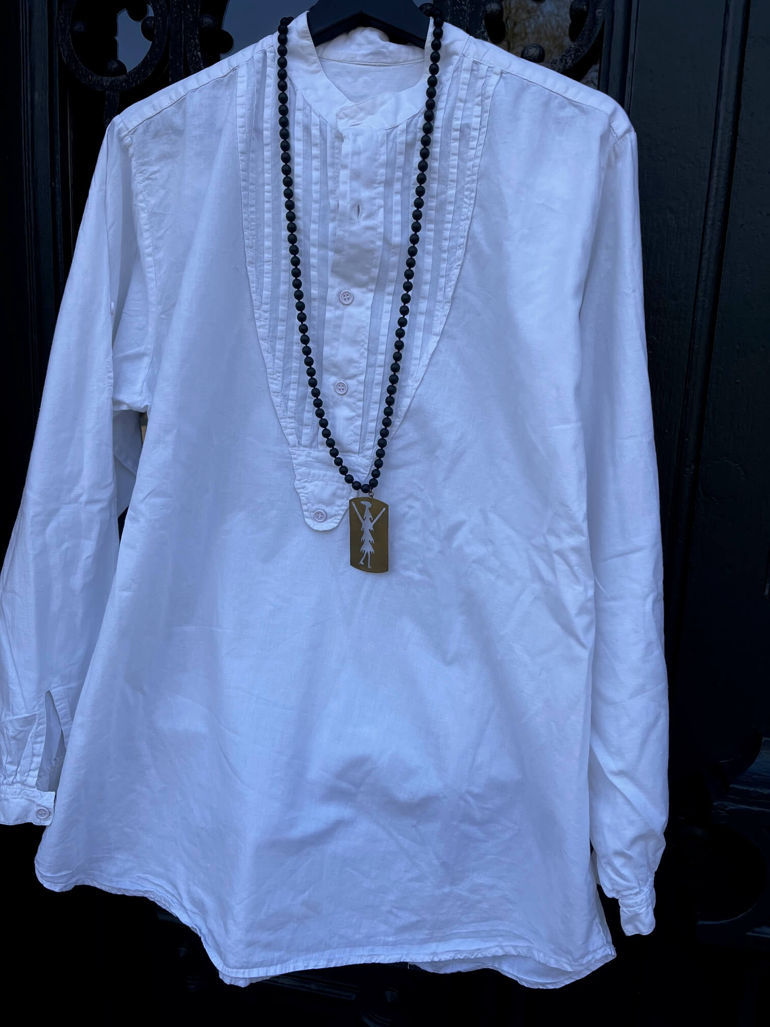 Chemise vintage femme style bohème en coton naturel