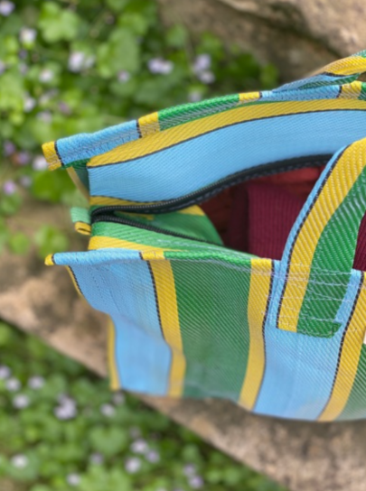 cabas xs rayé pratique pour plage ou courses
