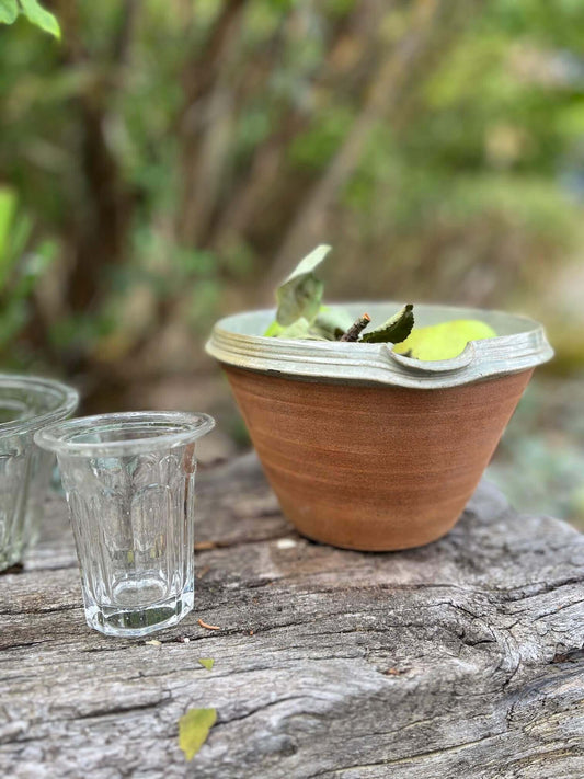 Pot en grès, style déco rustique et vintage