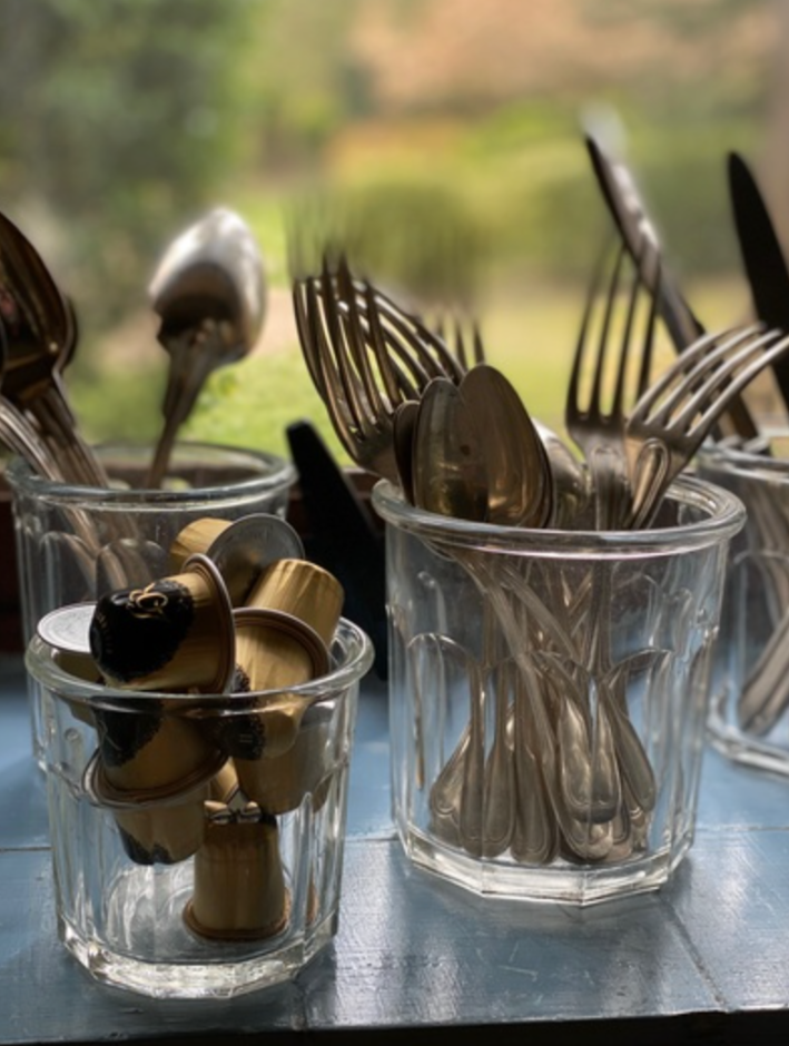 Pots à confiture vintage en verre pour décoration rustique et cuisine