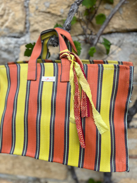 Sac cabas coloré en fibres recyclées - modèle Agathe