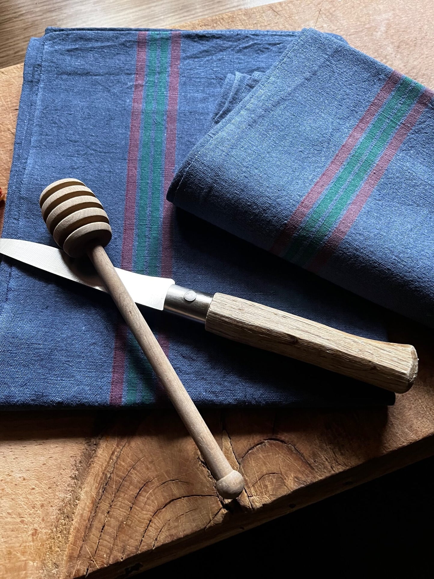 linge de cuisine vintage en coton