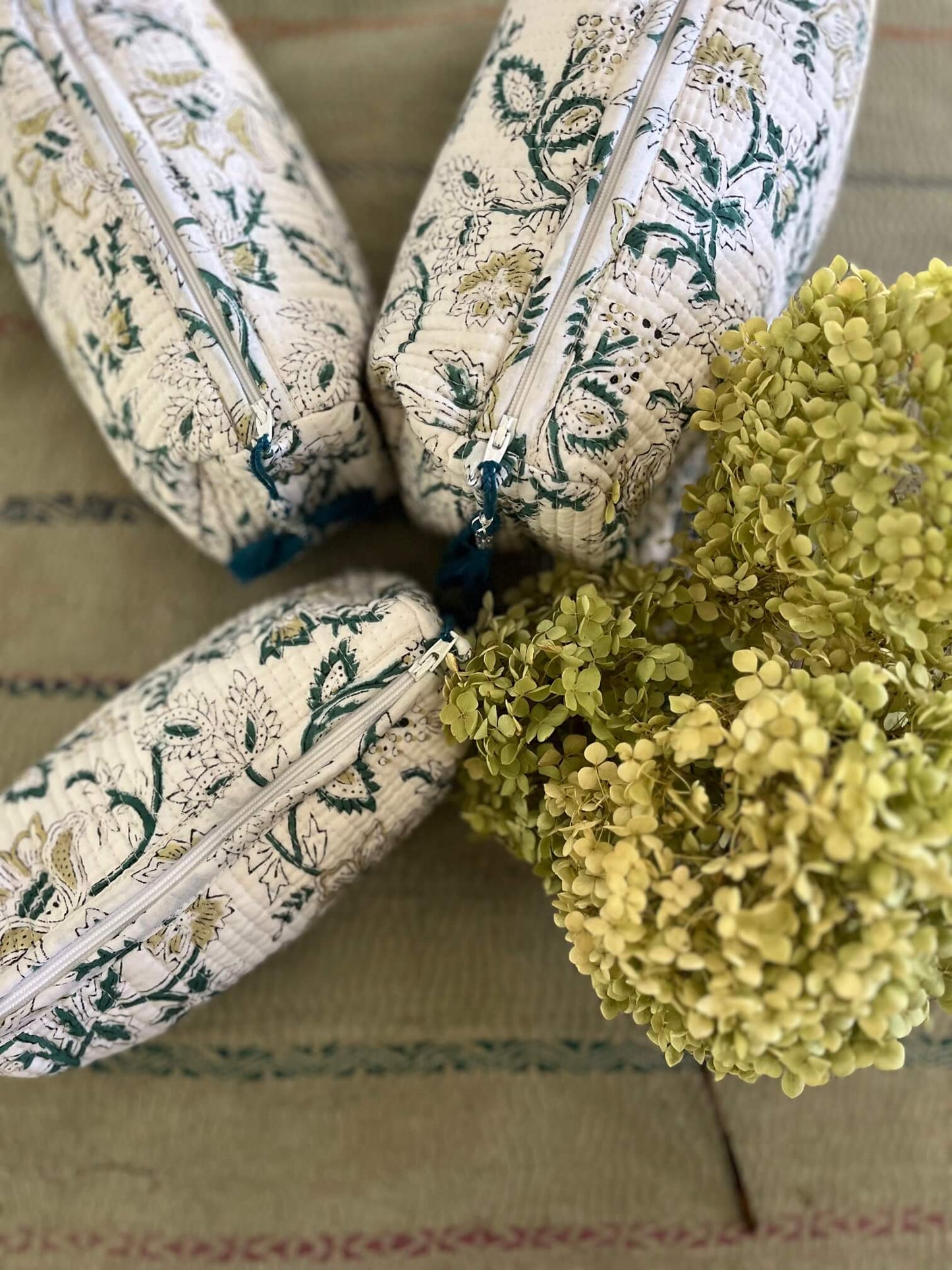 Trousse de toilette fleurie